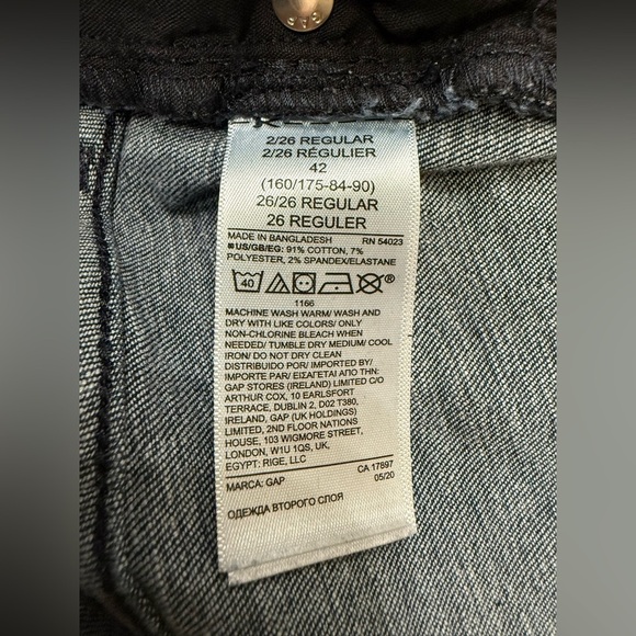 GAP High Rise Universal Legging Jeans – Size 2/26 Regular - Picture 2 of 5